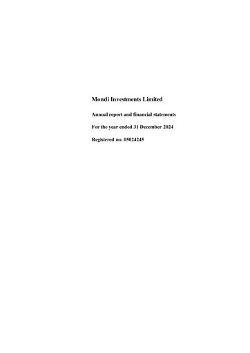 Thumbnail Mondi
 Financial Statement 2024