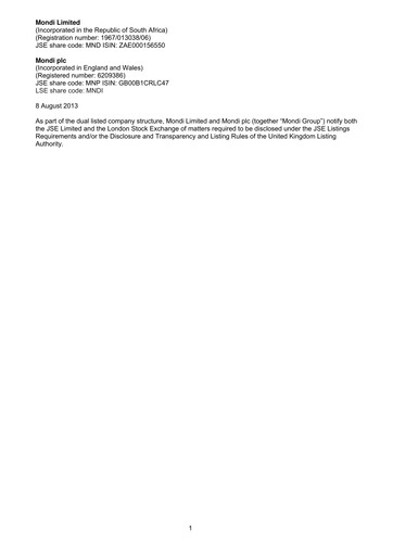 Vorschaubild Mondi
 Halbjahresbericht 2013-h1