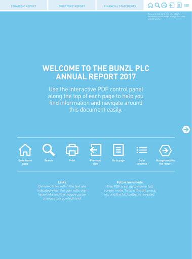 Thumbnail Bunzl Annual Report 2017