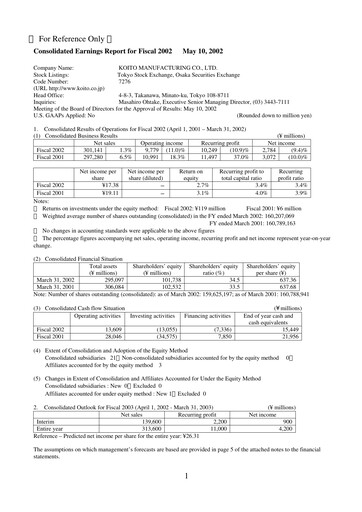 Thumbnail Koito Manufacturing Financial Statement fy2002