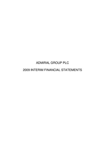 Thumbnail Admiral Group Half-year Report 2009-h1