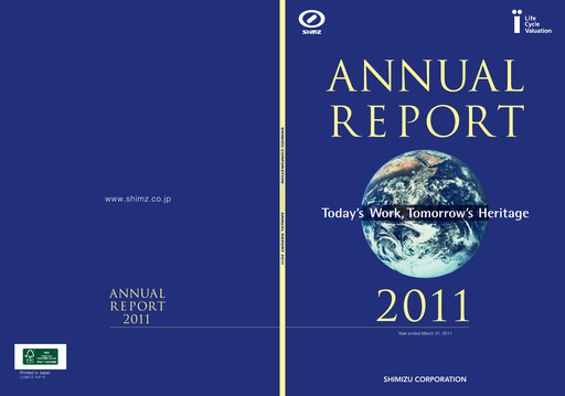 Thumbnail Shimizu Corporation Annual Report 2011