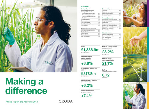 Thumbnail Croda International Annual Report 2018