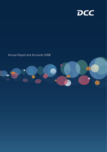 Thumbnail DCC plc Annual Report 2008