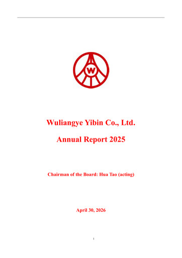 Thumbnail Wuliangye Yibin Annual Report 2025