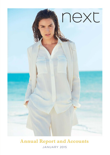 Thumbnail Next plc
 Annual Report 2014-2015