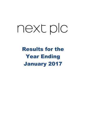 Thumbnail Next plc
 Financial Report 2016-2017