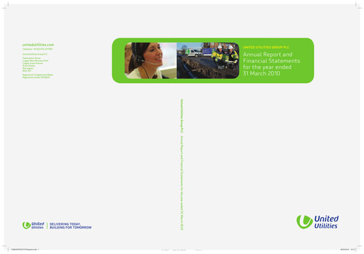 Thumbnail United Utilities Annual Report 2009-2010