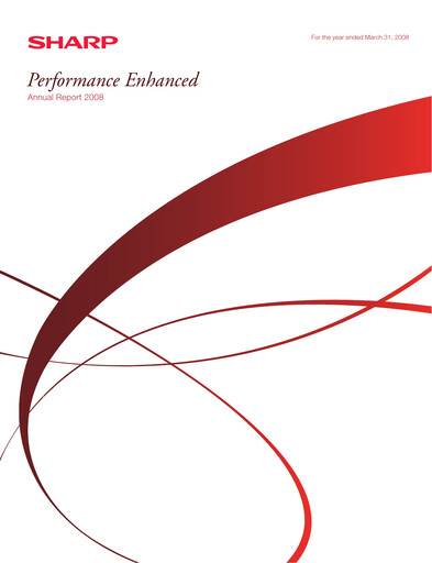 Thumbnail Sharp Corporation Annual Report 2008