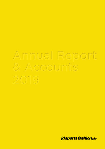 Thumbnail JD Sports Fashion

 Annual Report 2019