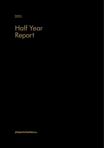 Miniature JD Sports Fashion

 Rapport semestriel 2015-h1