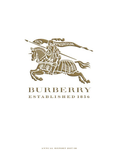 Thumbnail Burberry Annual Report 2007-2008