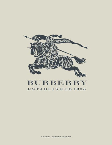 Thumbnail Burberry Annual Report 2008-2009