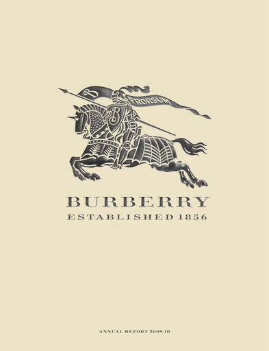 Thumbnail Burberry Annual Report 2009-2010