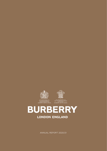 Thumbnail Burberry Annual Report 2020-2021