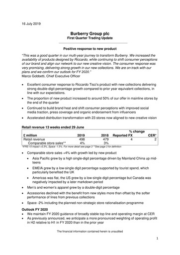 Thumbnail Burberry Quarterly Report 2019-2020-q1