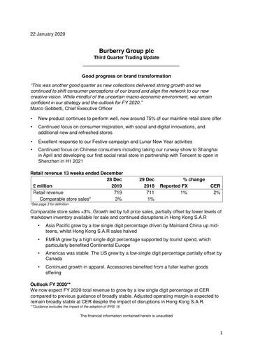 Thumbnail Burberry Quarterly Report 2019-2020-q3