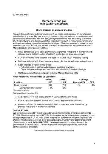 Thumbnail Burberry Quarterly Report 2020-2021-q3
