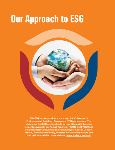 Vorschaubild ICICI Lombard ESG-Bericht 2019-2020
