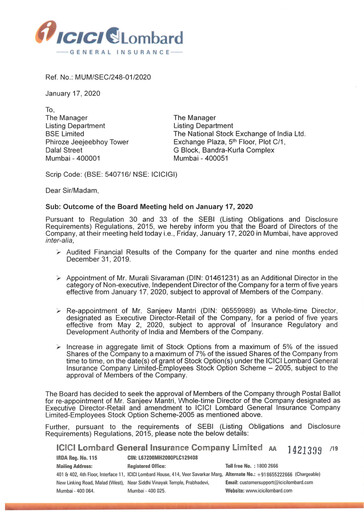 Thumbnail ICICI Lombard Quarterly Report 2019-q3