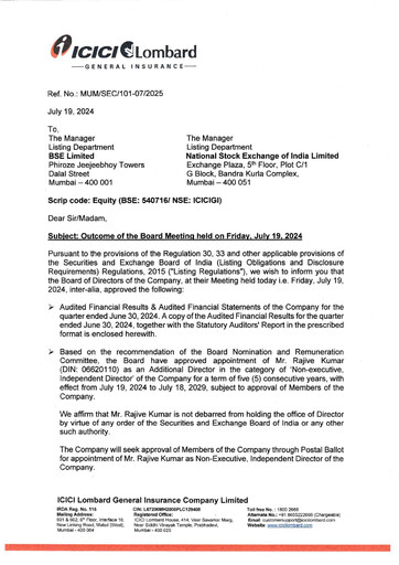 Thumbnail ICICI Lombard Quarterly Report 2024-q1