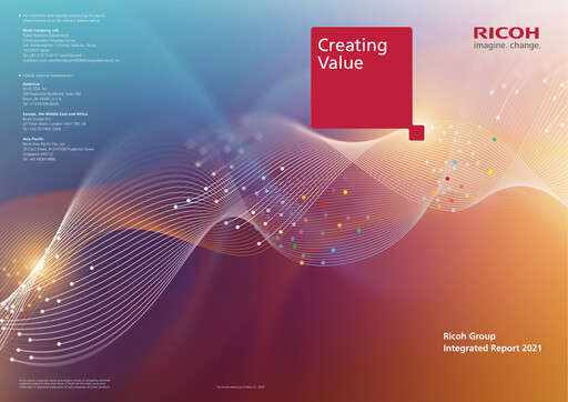 Thumbnail Ricoh Company Annual Report 2021