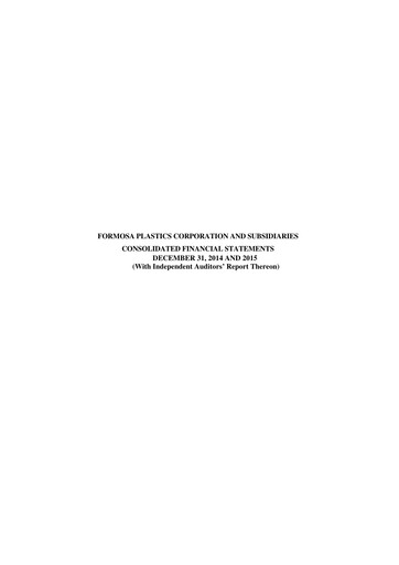 Thumbnail Formosa Plastics Financial Statement 2015