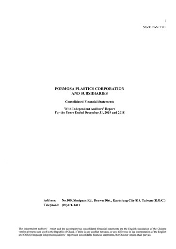 Thumbnail Formosa Plastics Financial Statement 2019