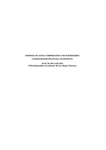 Thumbnail Formosa Plastics Half-year Report 2016-h1