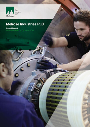 Thumbnail Melrose Industries Annual Report 2014