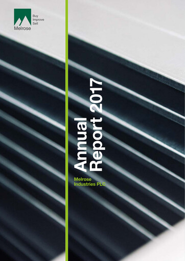 Thumbnail Melrose Industries Annual Report 2017