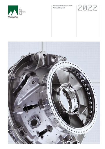 Thumbnail Melrose Industries Annual Report 2022
