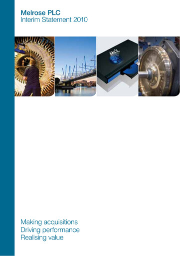 Thumbnail Melrose Industries Half-year Report 2010-h1