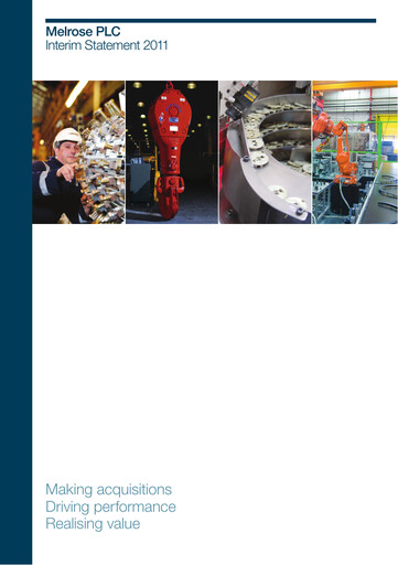 Thumbnail Melrose Industries Half-year Report 2011-h1