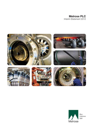 Thumbnail Melrose Industries Half-year Report 2012-h1