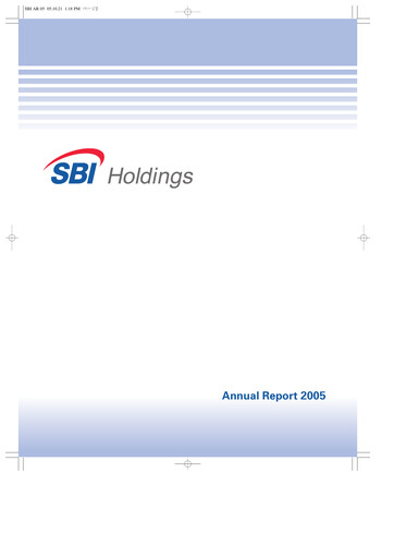 Thumbnail SBI Holdings Annual Report 2005
