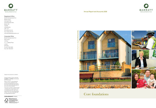 Thumbnail Barratt Redrow Annual Report 2008