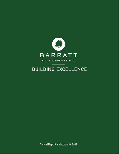 Thumbnail Barratt Redrow Annual Report 2019