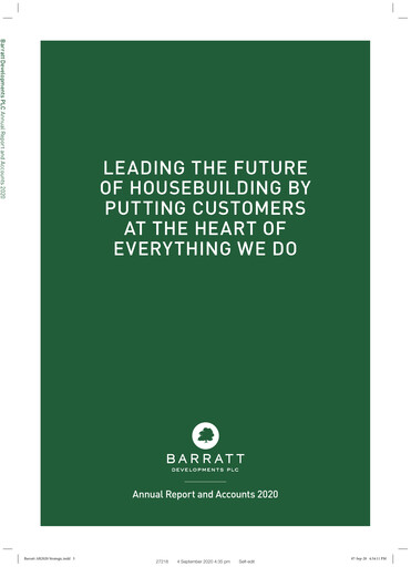 Thumbnail Barratt Redrow Annual Report 2020