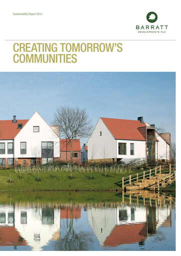 Thumbnail Barratt Redrow Sustainability Report 2013