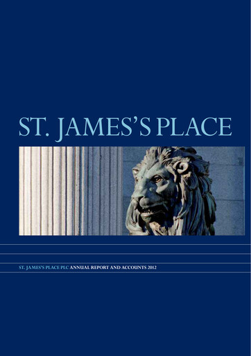 Thumbnail St. James's Place Annual Report 2012
