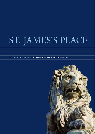 Thumbnail St. James's Place Annual Report 2013