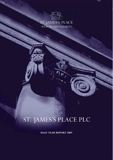 Thumbnail St. James's Place Half-year Report 2009-h1