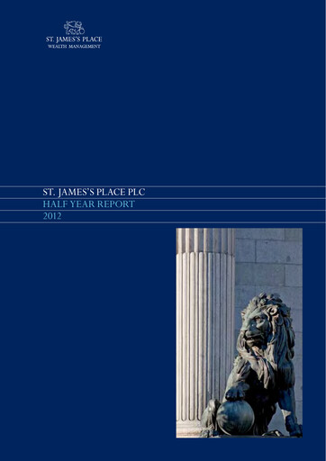 Thumbnail St. James's Place Half-year Report 2012-h1