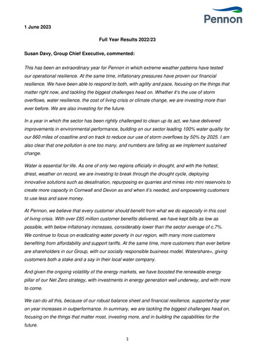 Thumbnail Pennon Group Financial Report 2023