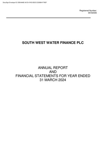 Thumbnail Pennon Group Financial Statement 2024