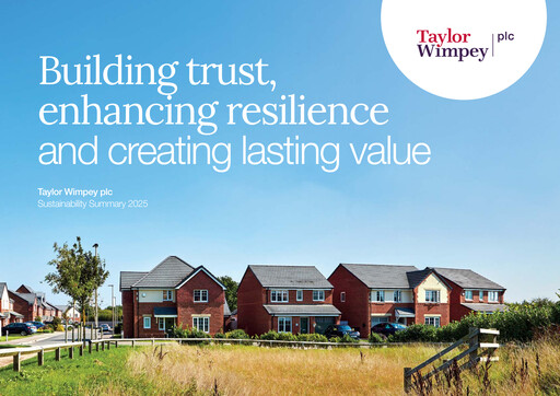 Thumbnail Taylor Wimpey Sustainability Report 2025