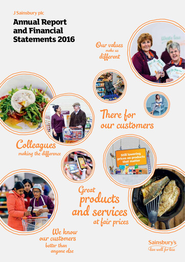 Thumbnail Sainsbury's
 Annual Report 2016