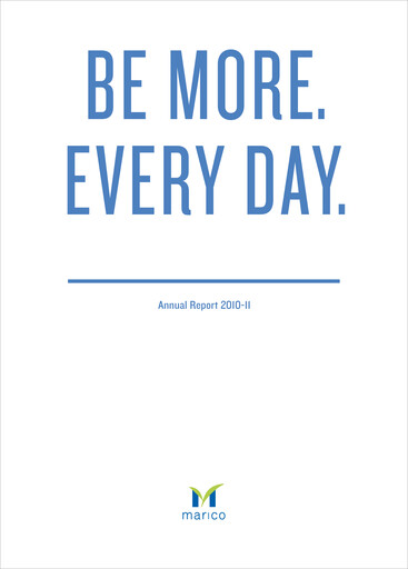 Thumbnail Marico
 Annual Report 2010-2011