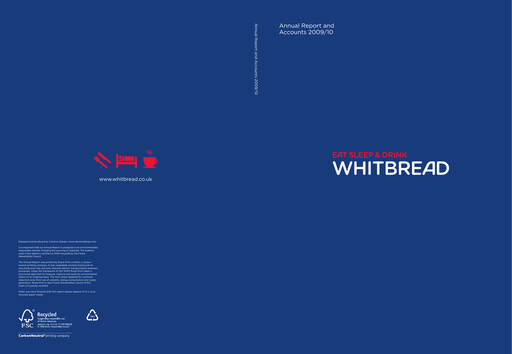 Thumbnail Whitbread Annual Report 2009-2010